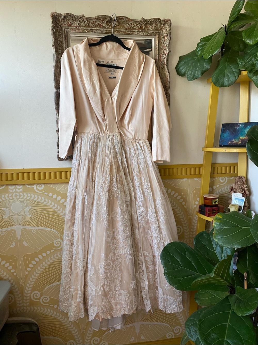 Blush Lace Skirt Midi Dress with Jacket